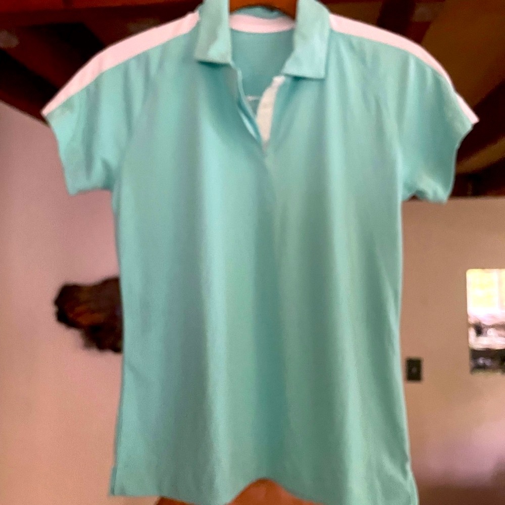Women's Aqua Polo Shirt